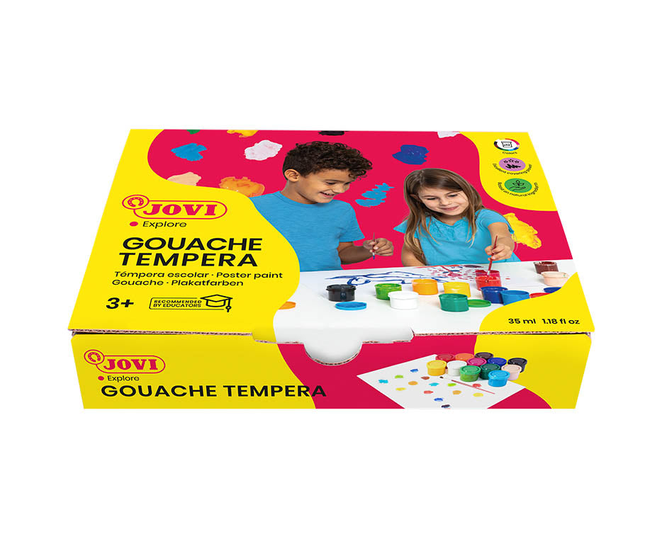 Jovi Premium tempera boje 12 x 35 ml sa četkicom