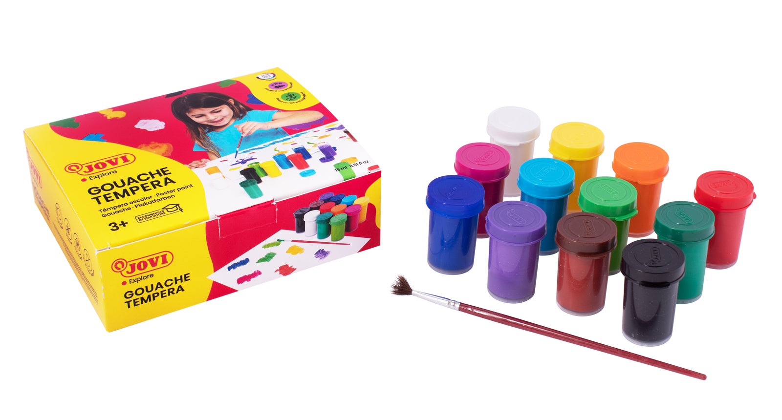 JOVI Premium tempere 12 x 15 ml sa četkicom