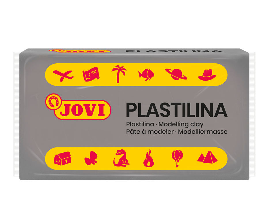 JOVI prirodni plastelin 50 g - siva