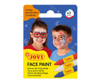 JOVI set boja za lice u stiku 3 x 5,6 g - bela, crvena i plava
