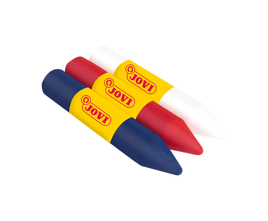 JOVI set boja za lice u stiku 3 x 5,6 g - bela, crvena i plava