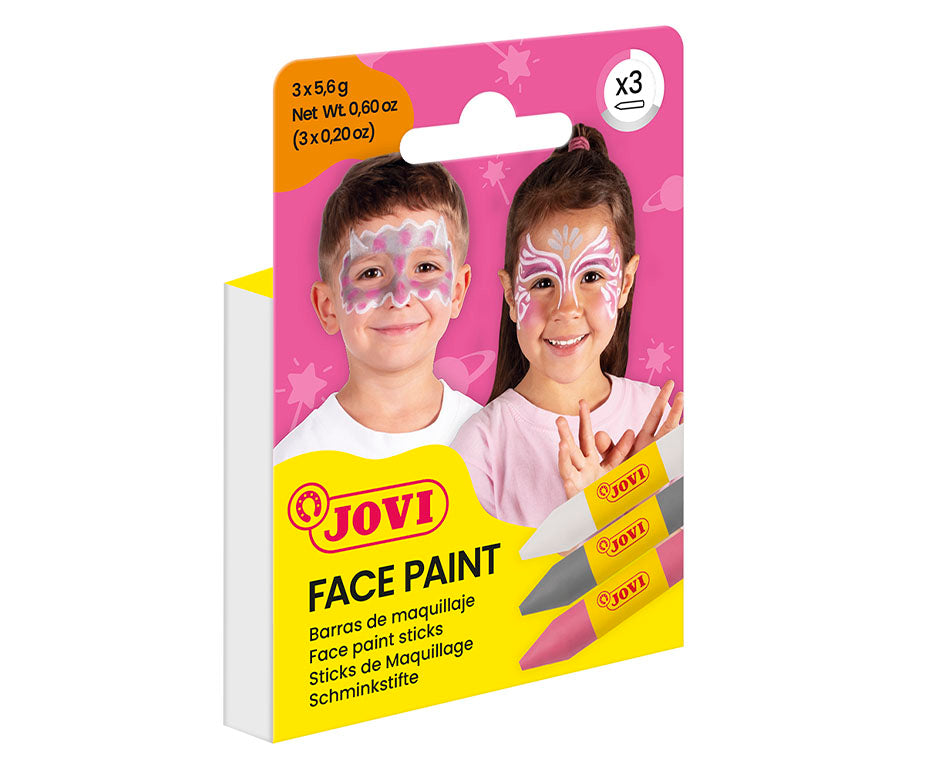 JOVI set boja za lice u stiku 3 x 5,6 g - roze, srebrna i bela