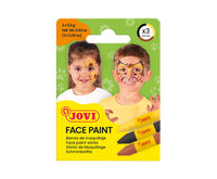 JOVI set boja za lice u stiku 3 x 5,6 g - žuta, braon, crna