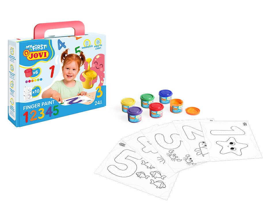 Jovi set prstnih boja My First prvi brojevi – 11 kom