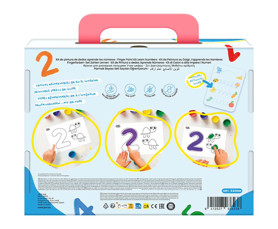 Jovi set prstnih boja My First prvi brojevi – 11 kom
