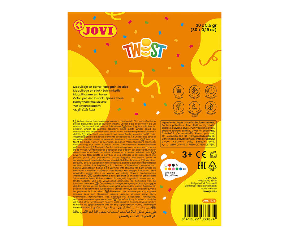 JOVI Twist set boja za lice u stiku displej 30 kom
