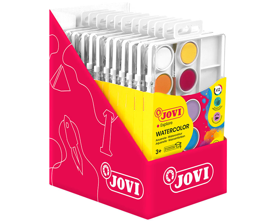JOVI vodene boje ø 22 mm – 12 kom sa četkicom