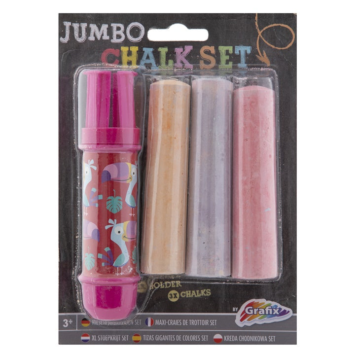Jumbo krede za trotoar sa držačem 3 kom.