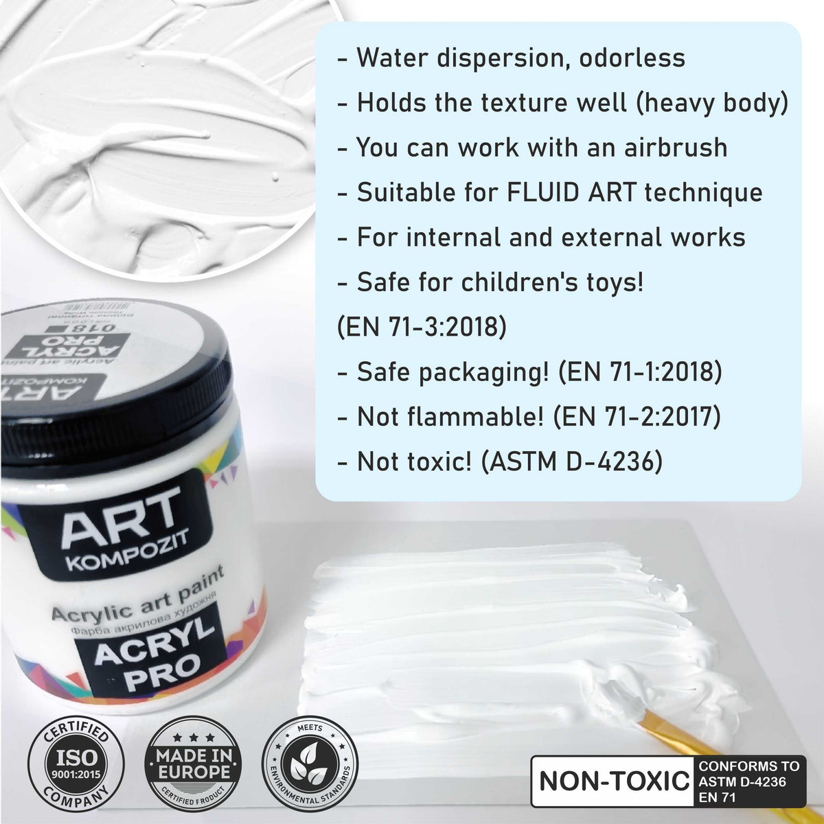 Akrilna boja ACRIL PRO ART Kompozit 430 ml