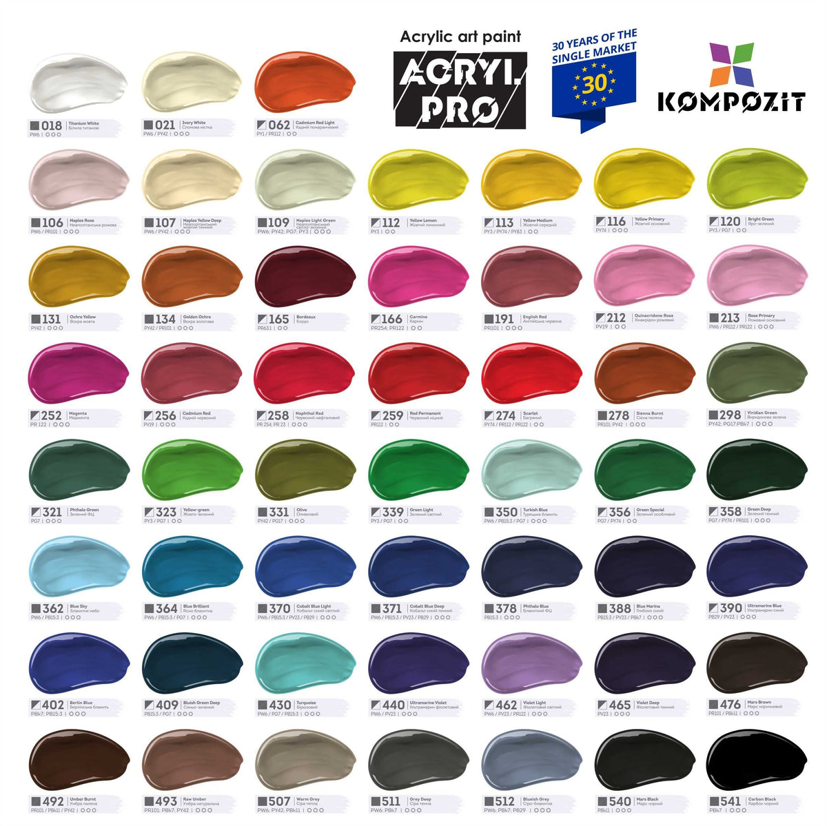 Akrilna boja ACRIL PRO ART Kompozit 75 ml