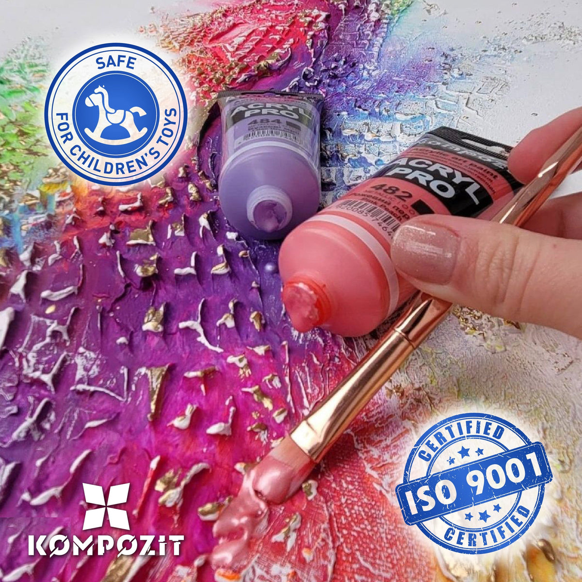 Metalik akrilna boja ACRIL PRO ART Kompozit 75 ml