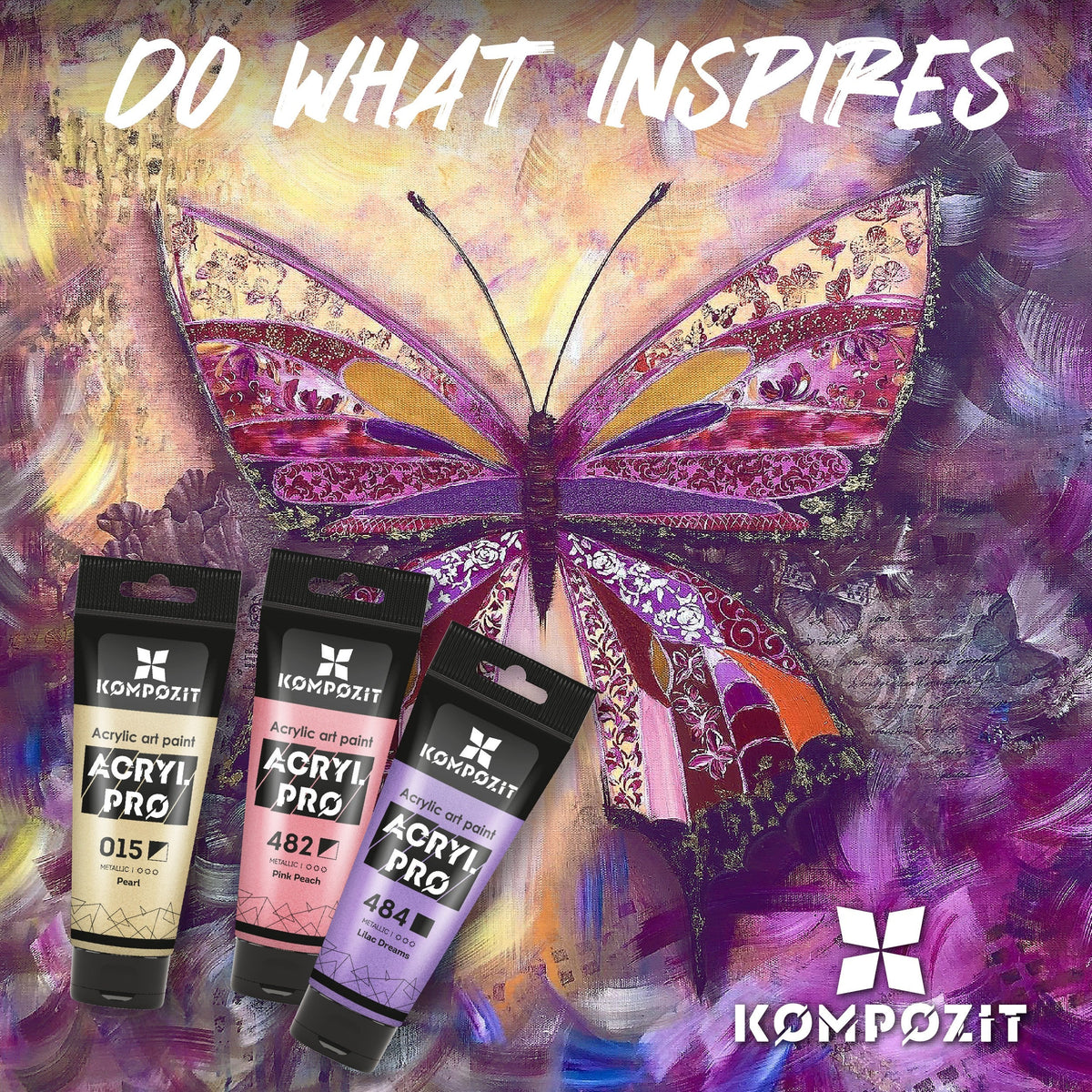 Metalik akrilna boja ACRIL PRO ART Kompozit 75 ml