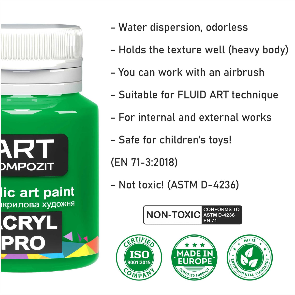 ACRIL PRO Kompozit set akrilnih boja