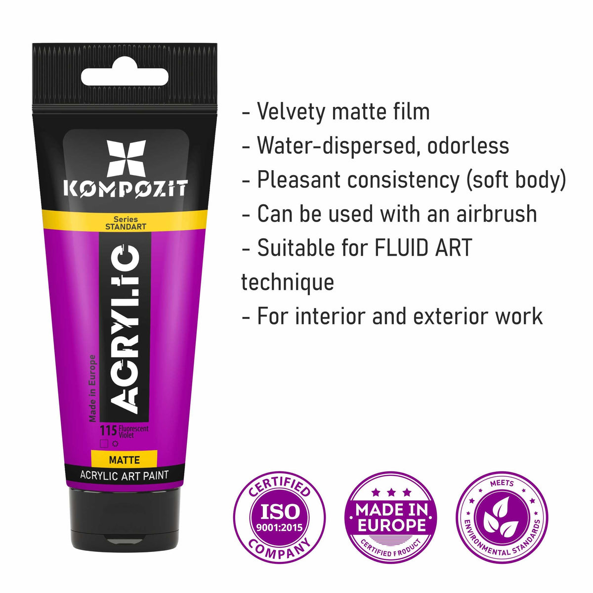 Akrilna boja STANDART Kompozit Metallic 75 ml