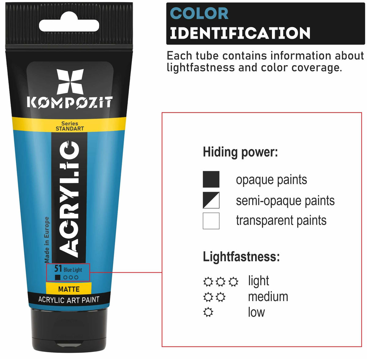 Akrilna boja STANDART Kompozit Metallic 75 ml