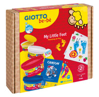 Kreativni set GIOTTO be-bè My Little Feet za otiske ruku i stopala – 5 kom