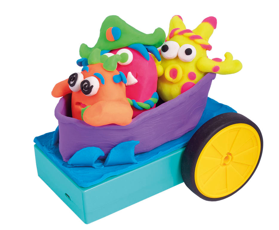 Kreativni set za modelovanje Jovi Tech Crazy Cars Čudovišta - 14 kom