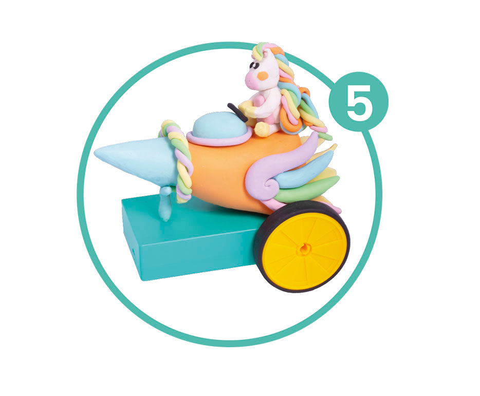 Kreativni set za modelovanje JOVI Tech Crazy Cars Fantazija 14 kom