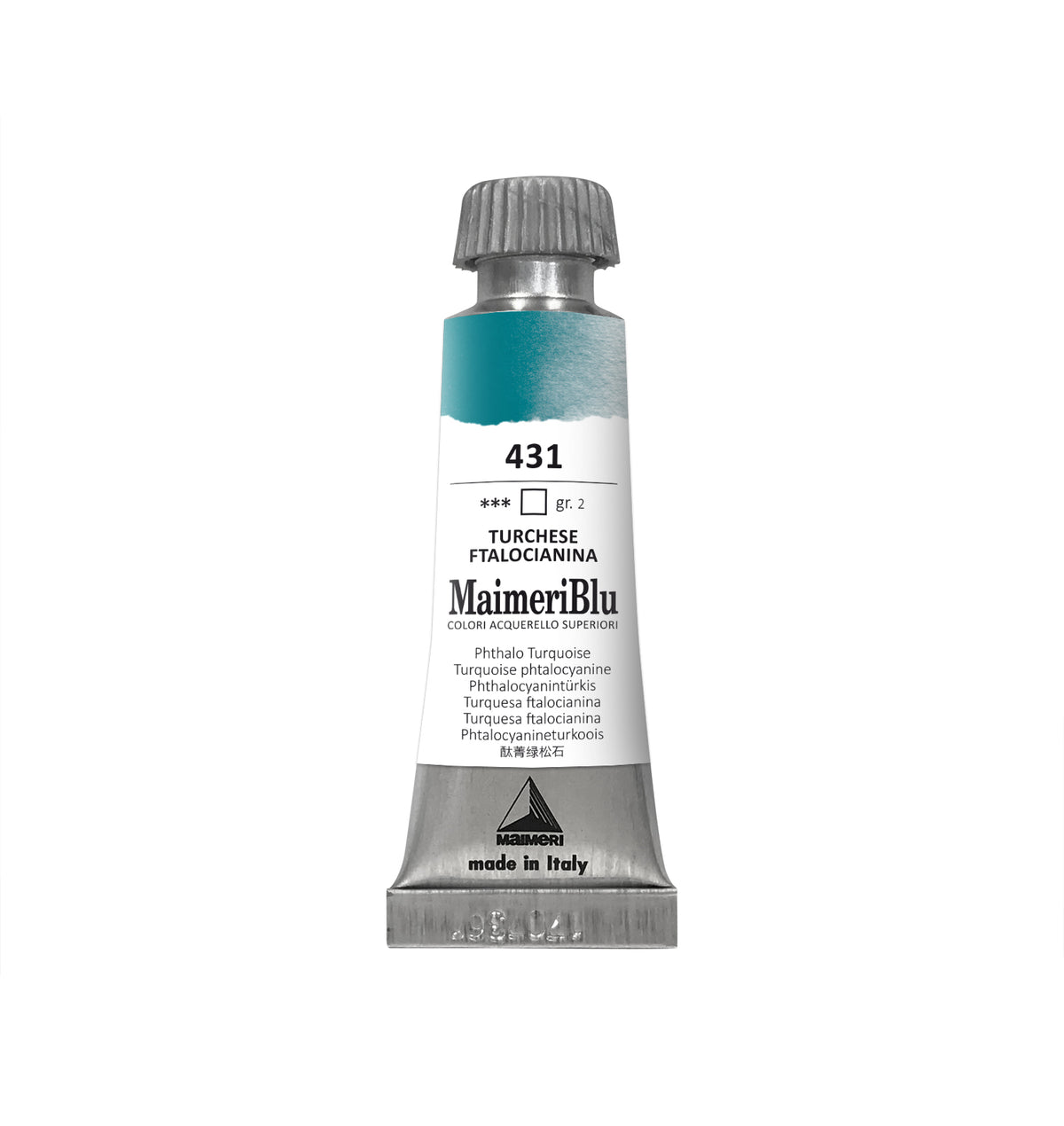 Profesionalna akvarel boja MAIMERI Maimeri Blu 12 ml – Ftalocijanin tirkizna