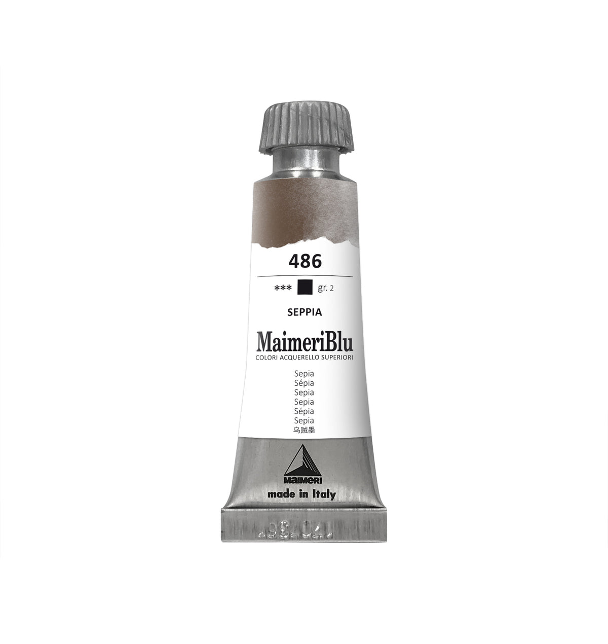 Profesionalna akvarel boja MAIMERI Maimeri Blu 12 ml – Sepija