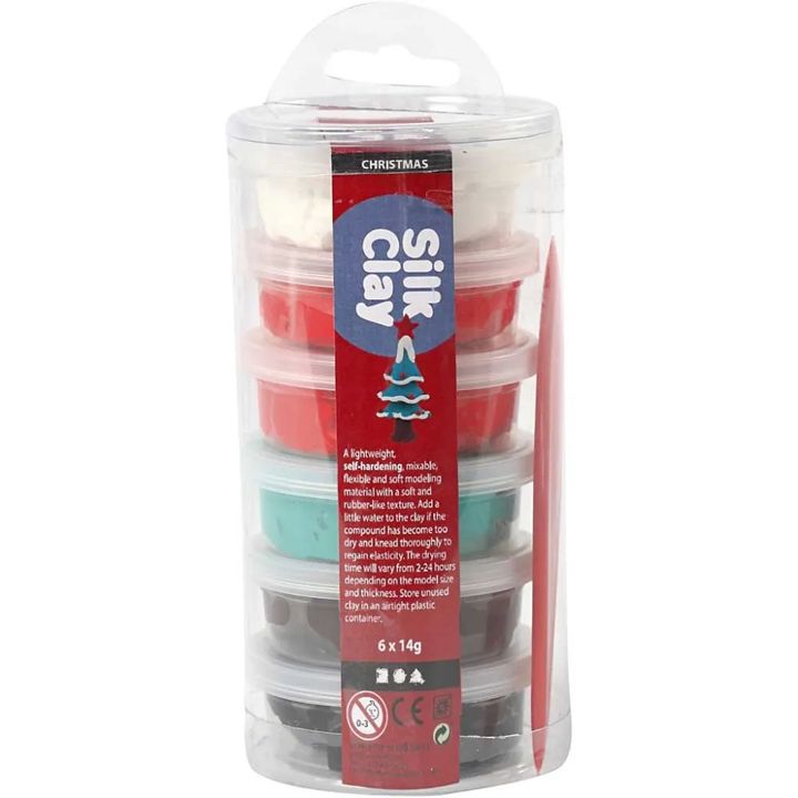 Masa za modelovanje Silk Clay Praznici 6 x 14 g | Artmie