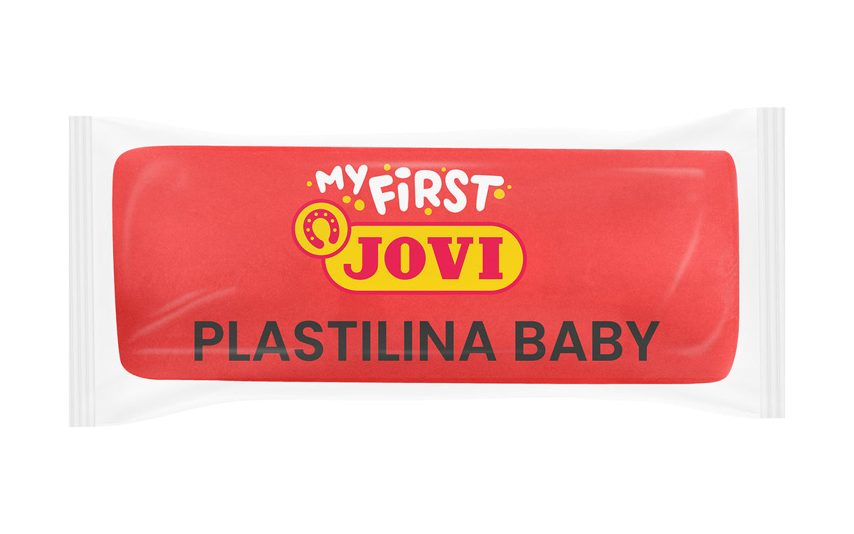 Meka prirodna plastelin masa JOVI My First 38 g - crvena