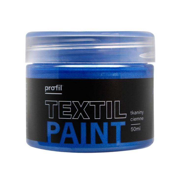 Metalik boja za tamni tekstil Profil 50 ml - 08 - szafirowa