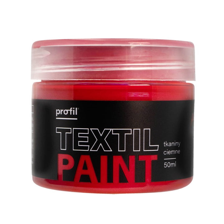 Metalik boja za tamni tekstil Profil 50 ml - 09 - rubin crvena
