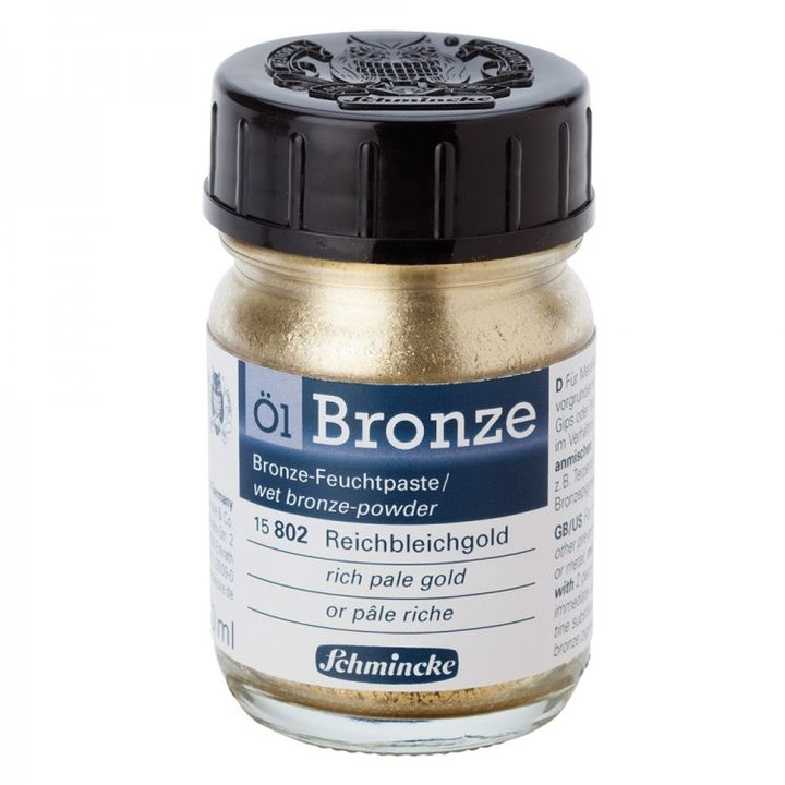 Metalik prah Oil-Bronze Schmincke 50 ml – 15 802 svetla bogata zlatna
