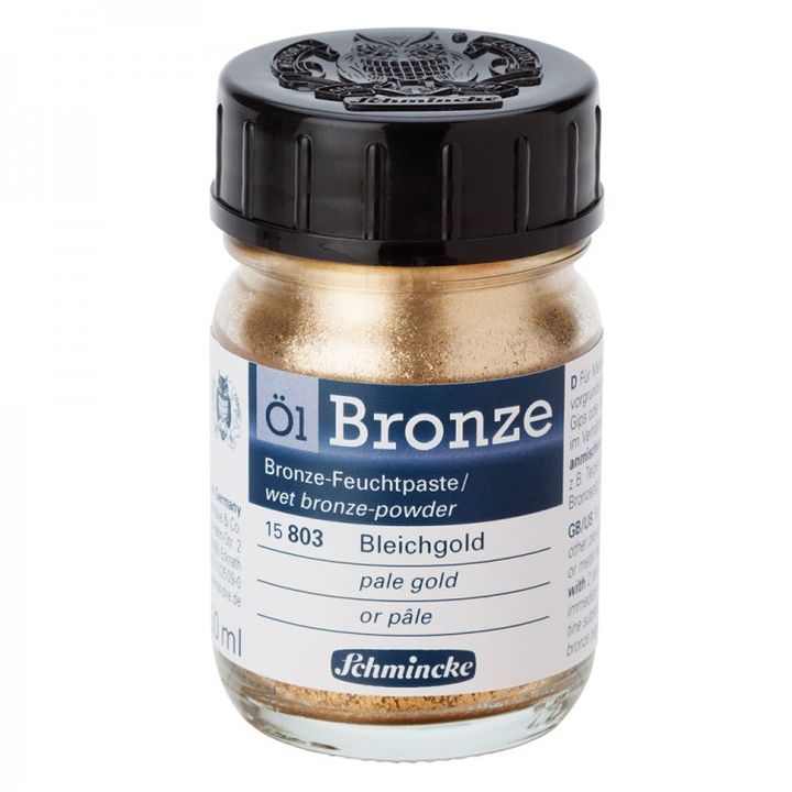 Metalik prah Oil-Bronze Schmincke 50 ml | različite boje - 15 803 svetlo zlatna