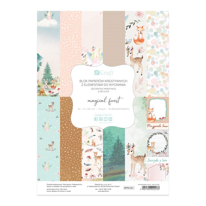 Papir za scrapbooking A4 Magical Forest | Artmie