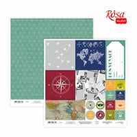 Papiri za scrapbooking 30.48 x 30.48 cm Make your journey