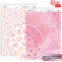 Papiri za scrapbooking Hearts A4
