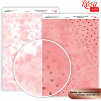 Papiri za scrapbooking Hearts A4