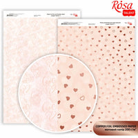 Papiri za scrapbooking Hearts A4