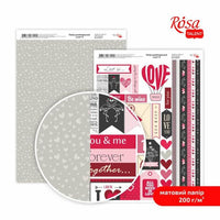 Papiri za scrapbooking Love A4