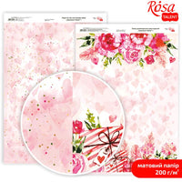 Papiri za scrapbooking Love Mood A4