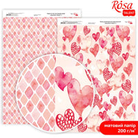 Papiri za scrapbooking Love Mood A4