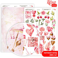 Papiri za scrapbooking Love Mood A4