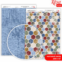 Papiri za scrapbooking Mens Style A4 – No. 4