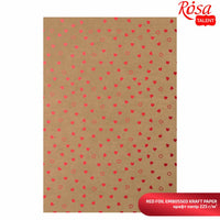 Papiri za scrapbooking sa metalik elementima A4 | različiti motivi - crvena srca