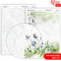 Papiri za scrapbooking Wild Flowers A4