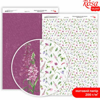 Papiri za scrapbooking Wild Flowers A4 – Br. 5