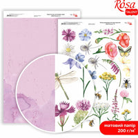 Papiri za scrapbooking Wild Flowers A4 – Br. 8