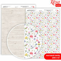 Papiri za scrapbooking Wild Flowers A4