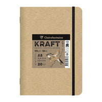 Papirni blok Kraft CLAIREFONTAINE 115 g/m² – A5 – A4 - 20 listova