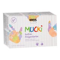 Pastelne boje za prstno slikanje za decu MUCKI / set 6 x 150 ml | Artmie