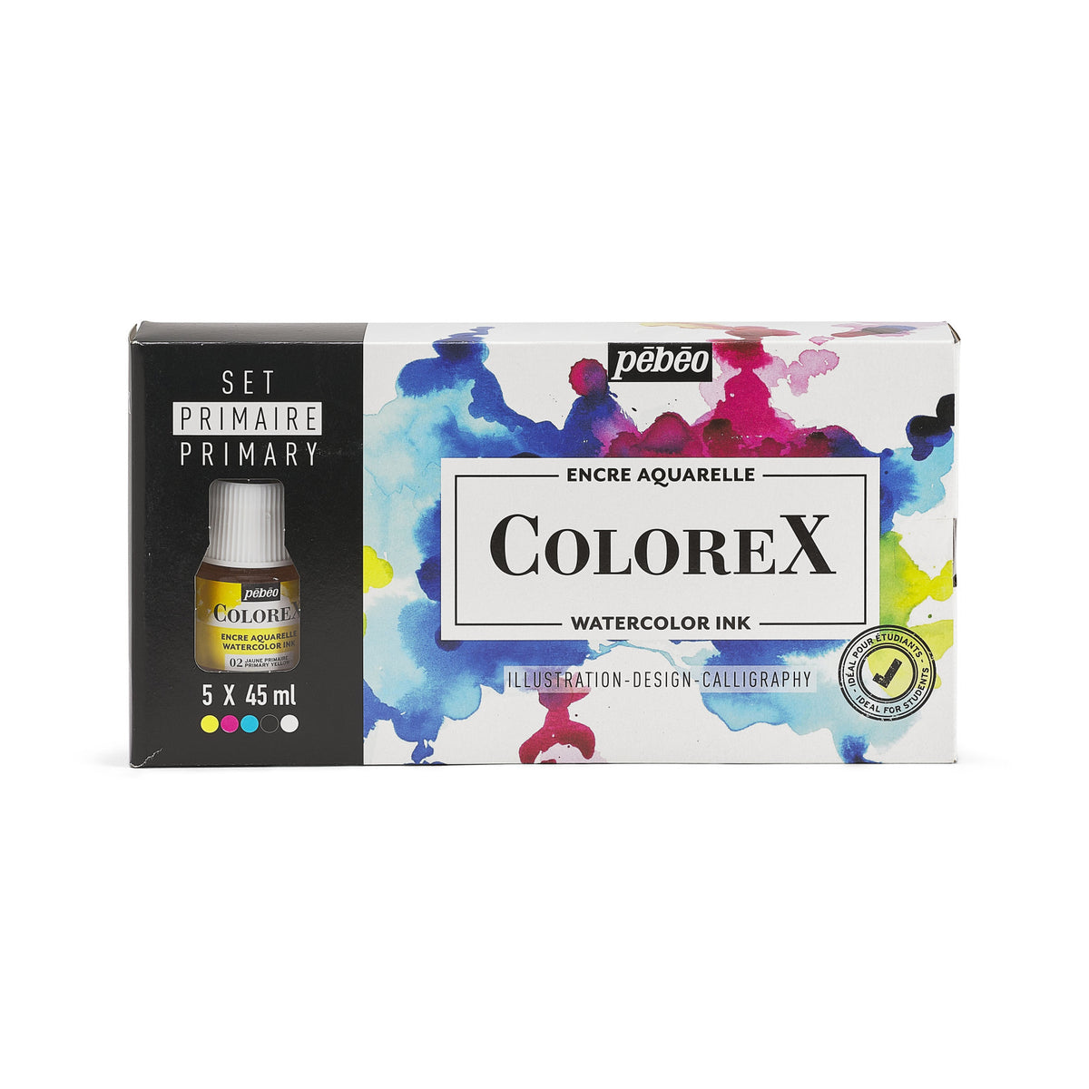 Pebeo Colorex set akvarel mastila 5 x 45 ml