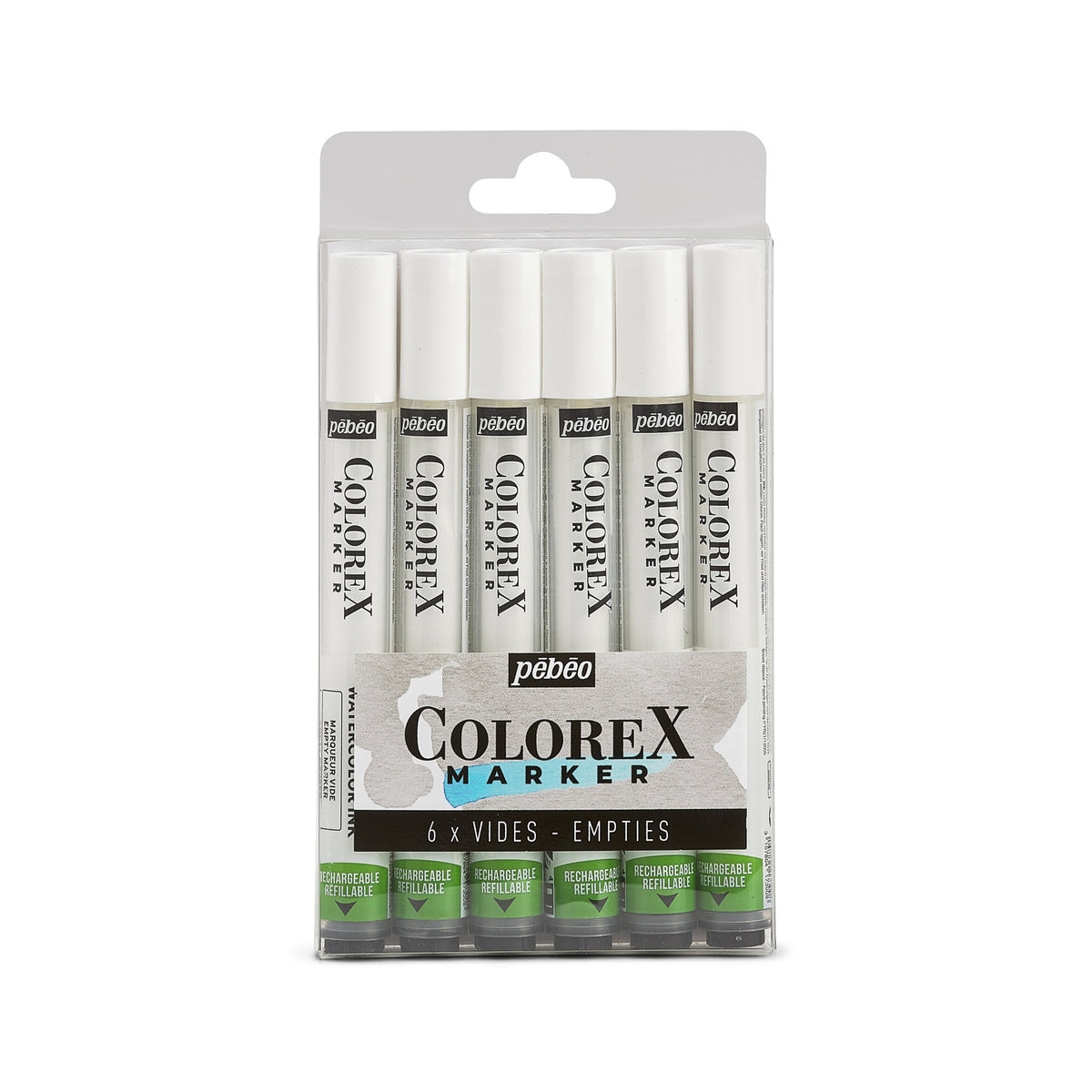 Pebeo Colorex set praznih punjivih markera 6 kom