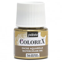 Pebeo Colorex tečni akvarel 45 ml – Bogato zlatna